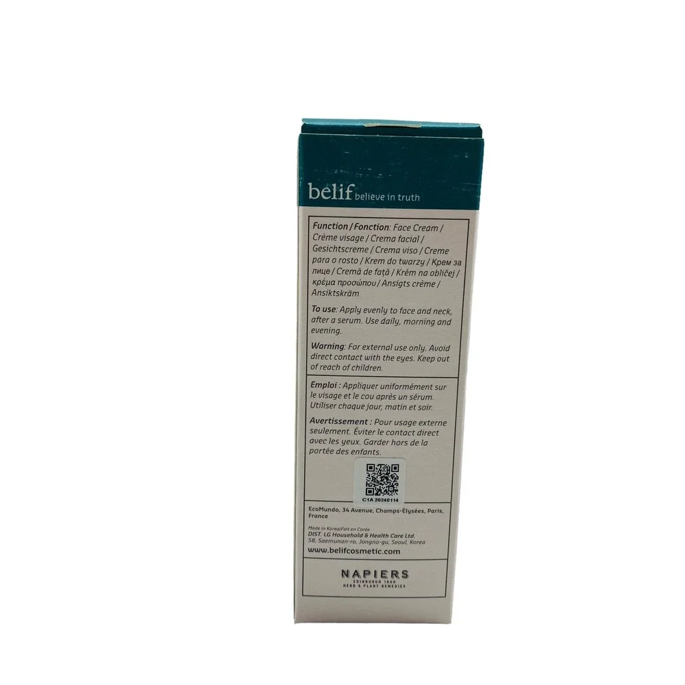Belif‎ Aqua Bomb Cica Cream Stress Shooter 1.69 fl oz Soothing Moisturizer